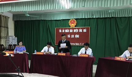 Viện KSND huyện Ứng Hòa tăng cường phối hợp trong công tác xét xử lưu...